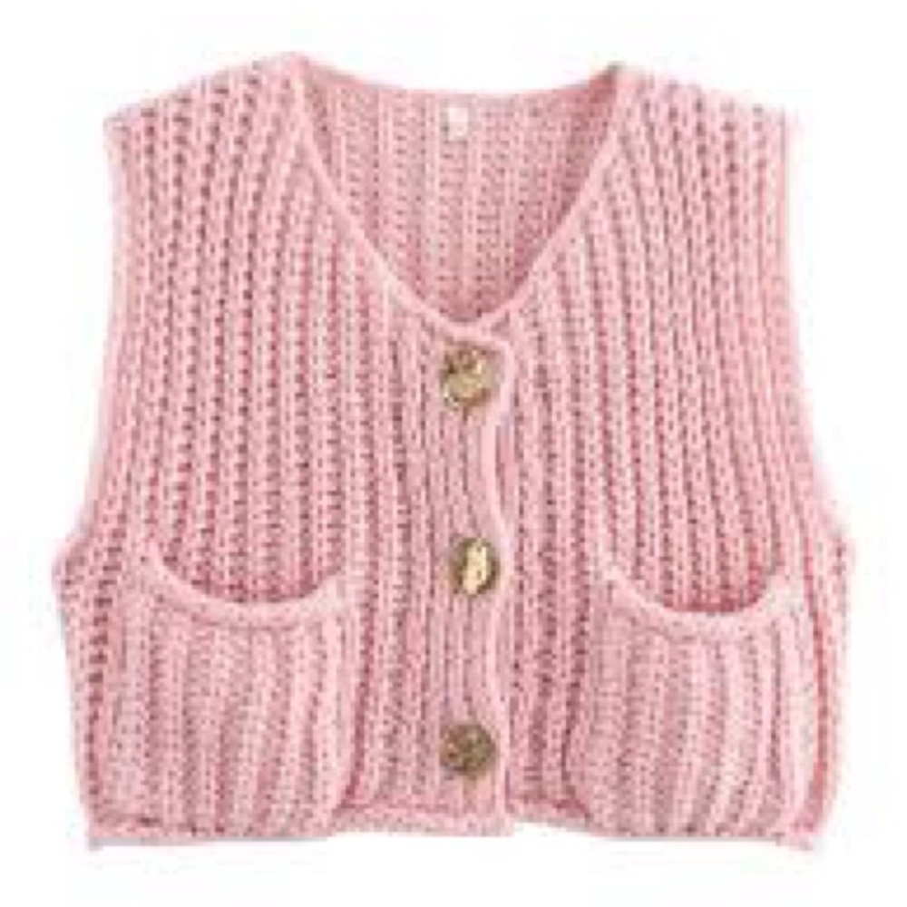 Trendy Chunky Knit Sweater Vest
